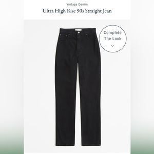 NWT Abercrombie 90s Straight Ultra High Rise